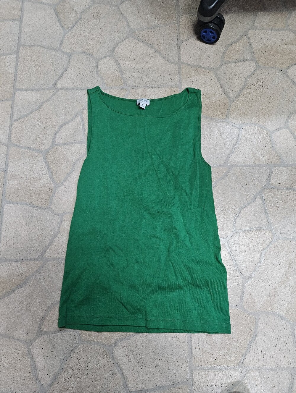 J. Crew Green Sleeveless Knit Tank